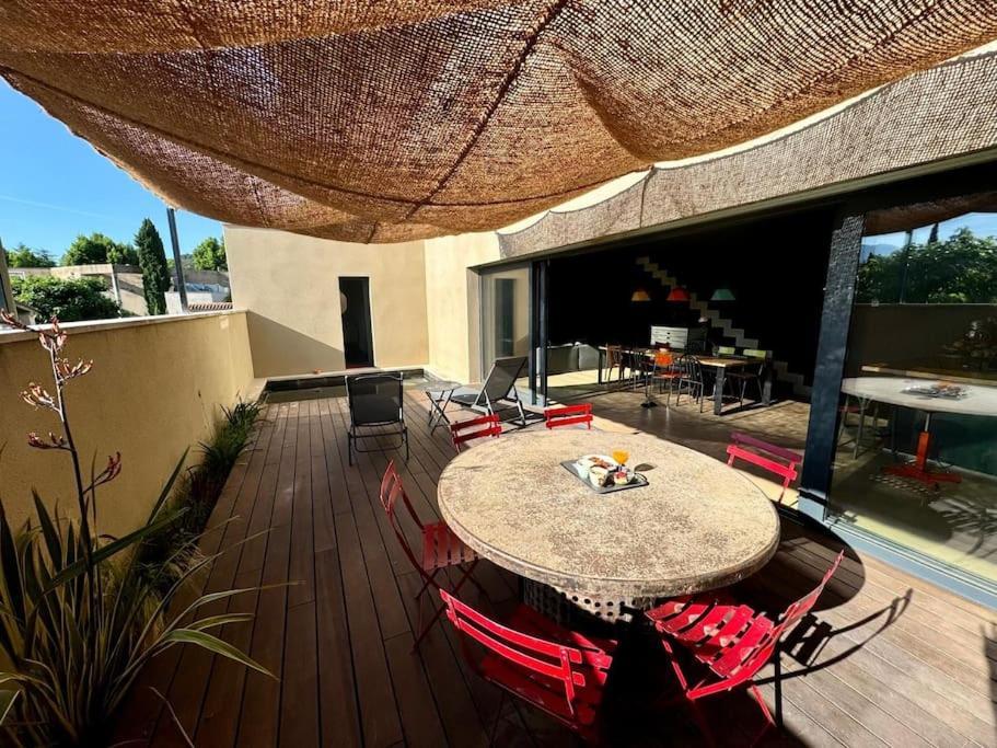 Maison D'Architecte Avec Piscine-Spa Chauffe En Centre Ville De וזון-לה-רומיין מראה חיצוני תמונה